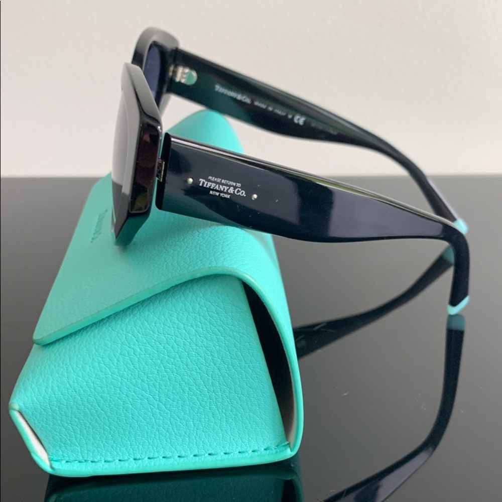 Tiffany & Co. Black Cat-Eye Sunglasses - Picture 3 of 6